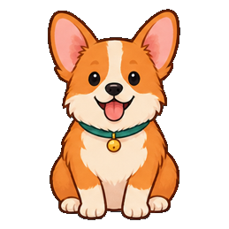 Happy corgi